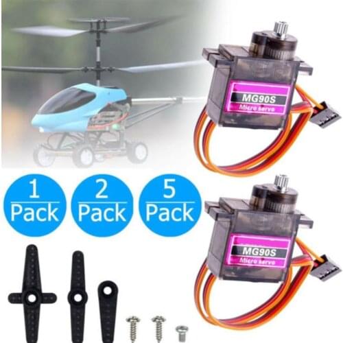 Mitoot MG90S Metal gear Digital 9g Servo SG90 For Rc tooth Car Boat Helicopter double Plane copper bearing ball Metal T9K3