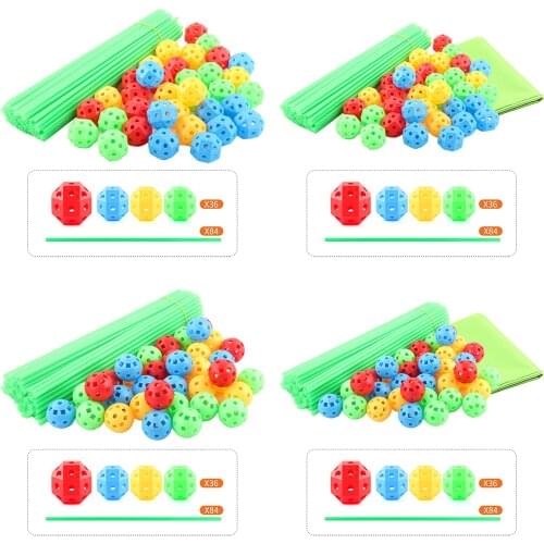 Creative Fort Building Kit 120PCS Construction DIY Tunnels Play Tent Develop Imagination Puzzle Toys Outdoor Indoor for Age 4-8