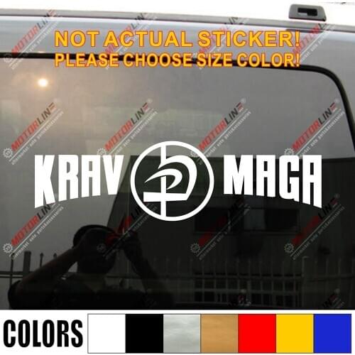 Krav Maga Decal Sticker Combat IDF Israel Defence Force Car Vinyl pick size color die cut no background