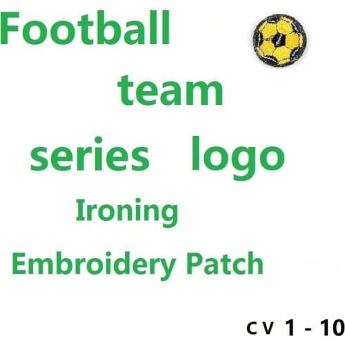 Football basketball team series logo Patches for iron Clothing DIY Sew on Ironing Embroidery Patch Appliques T Shirt hat badge