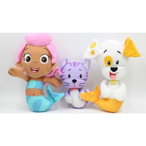 New Nickelodeo Bubble Guppies Gil Molly 10" & Puppy 6" & KITTY Set of 3 Xmas Kids Gift