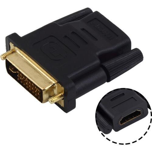 Male To Female HDMI To DVI Cable Converter 1080P DVI 24+1 To HDMI Adapter Cables 24k Gold Plated Plug For HDTV Projector Monitor