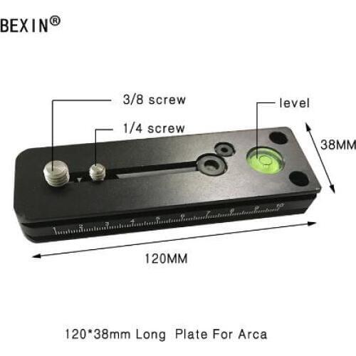 Quick release plate Long slider for Arca Swiss Stand 400mm and 250mm or 120mm Camera tripod base support lens
