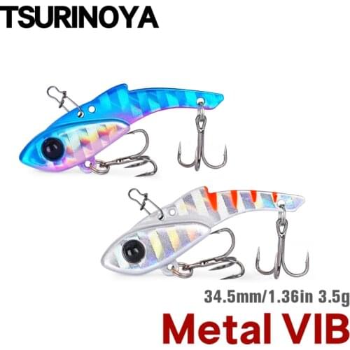 TSURINOYA AJING ROCKFISH Lure 34.5mm 3.5g PIED FALCONET Metal Artificial Hard Blade Lures Barracuda Pike Winter Fishing Tackle