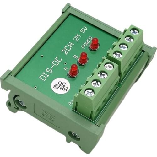 Difference to TTL Differential to single ended 2 channel working frequency 2M DIN-rail mounting 5V power supply