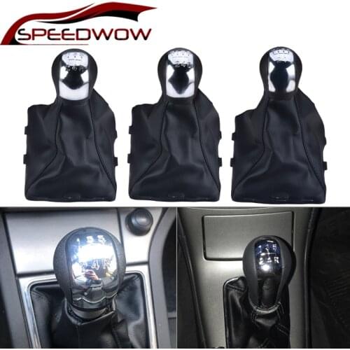 Car Manual 5/6 Speed Gear Shift Knob Shifter HandBall With Gaiter Boot For Opel Vectra C B Corsa Astra G SIGNUM Combo 02-05