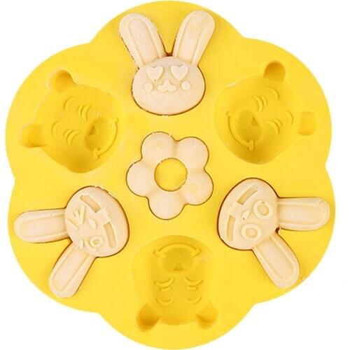 Silicone Cake Mold Fondant Chocolate Baking Mould For Soap Making Cartoon Hair Cake Mould Baby Food Supplement Mold