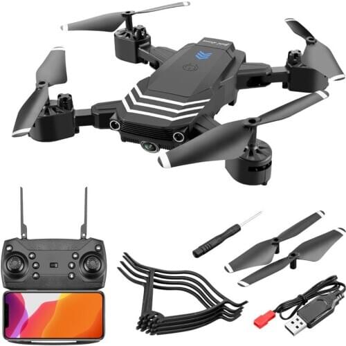 Folding Drone LS11 With HD 1080P 4K Dual Cameras Air Pressure Fixed Height Remote Control Helicopter FPV Quadcopter Kids Toy