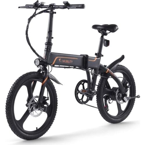 16 Inch Folding Electric Bikes 350W Power Assist Moped E Bike 40-50km Range Commuting Aluminum Alloy Bicycle