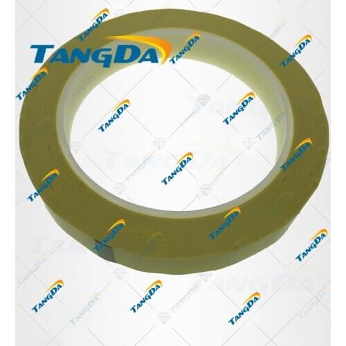 TANGDA 14mm*70M 70meter Yellow PET High Temperature Withstand Insulate Anti-Flame Adhesive Mylar Tape Transformer Coil Wrap V