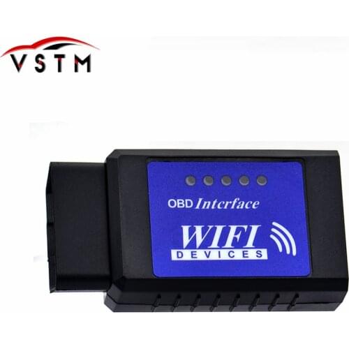 2018 Hot Universal OBD2 WIFI ELM327 V 1.5 Scanner for iPhone IOS Auto OBDII Scan Tool OBD 2 ODB II ELM 327 V1.5 WI-FI ODB2