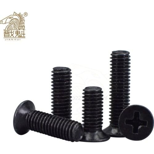 50pcs Countersunk Falt Head Phillips Screw M1.2 M1.4 M1.6 M1.7 M2 M2.5 M3 M4 M5 Carbon Steel Laptop Screw for Lenovo Samsung