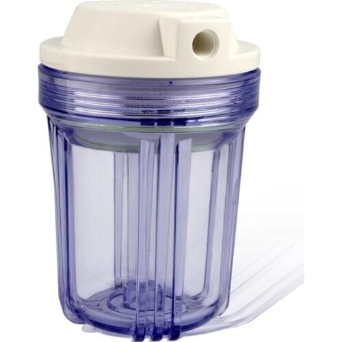 YenvQee 5 Inch Transparent Filter Bottle 1/4'' Thread Water Purifier Filter Flask Element 5’‘ Water Fountain Purifier Cartridge