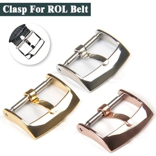 Watchbands Clasp For Rolex Watch Leather 16 18 20mm Buckle Watch Accessories Stainless Steel Insurance Belt Buckle Pin Clasp