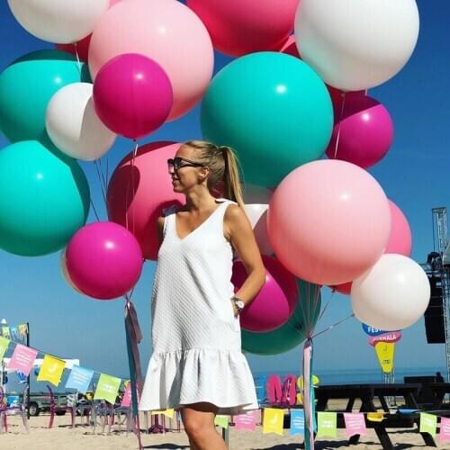 1pcs HUGE 36 inch Balloon Assorted Colors Latex Giant Balloons Large for for Birthday Wedding Party Festival Event Carnival