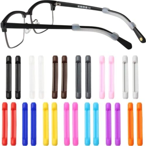 20pcs DT018 New Glasses Anti Slip Tip Optical Frame Temples Eyeglasses Silicone Temple tip Accessories
