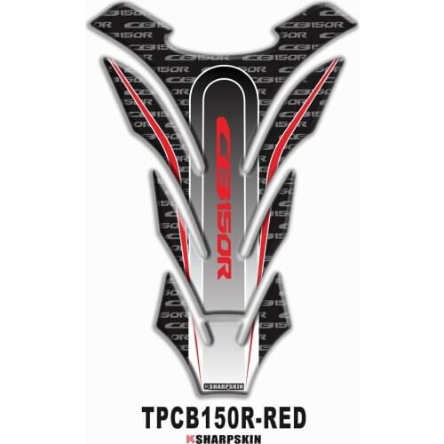 3D Edge Gel Personality Motorcycle Waterproof Fishbone Gas Fuel Oil Tank Protection Decal Sticker For HONDA CB150R cb150 r