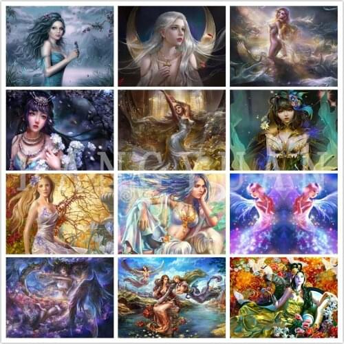 5D Diamond Painting Embroidery Anime Game Character Full Drill Diamond Mosaic Cross Stitch Home Decoration Wall Art Pictures