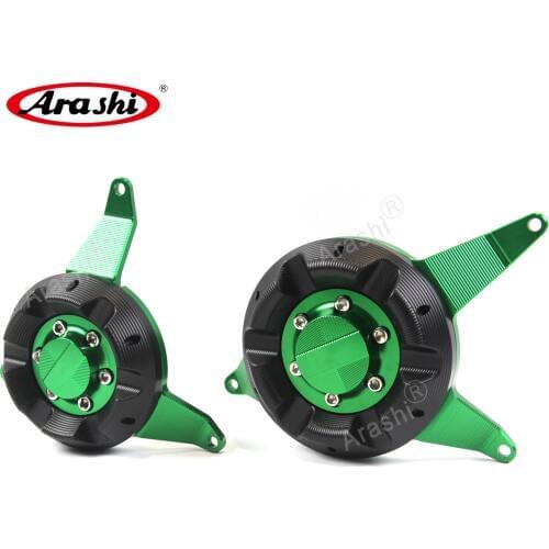 ARASHI For KAWASAKI Z650 13-16 CNC Engine Cover Guard Protector Crash Pads Case 2013 2014 2015 2016 Z 650 Accessories