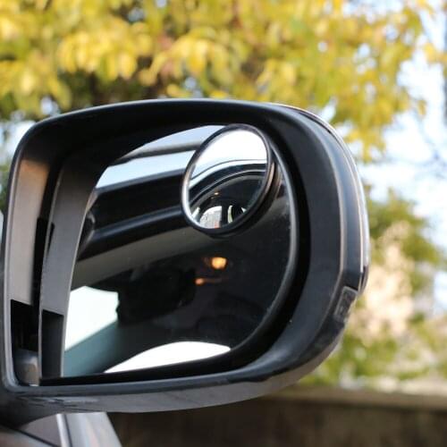 Car 360Degree Blind Spot Wide Angle Round Glass Convex Rear View Mirrors Sticker For Ford Focus 2 3 mk2 mk3 Fusion Mondeo