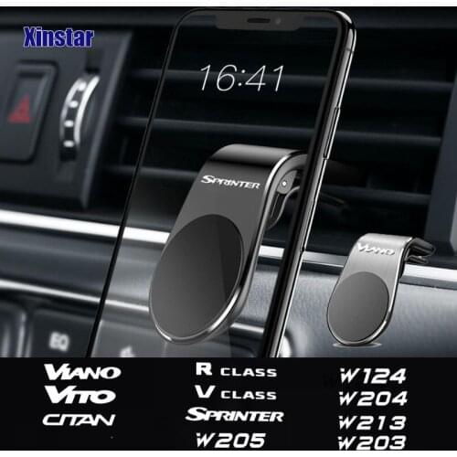 Car Phone Holder Sticker Automobile Accessories For Mercedes Benz CITAN R V CLASS SPRINTER VIANO VITO W203 W204 W205 W124 W213