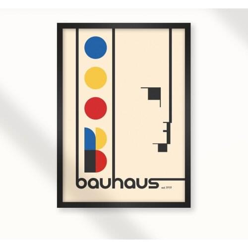 Bauhaus Art Movement Canvas Print Geometric Design Exhibition Poster Art Print Vintage Art High Quality Home Decor Wall Art