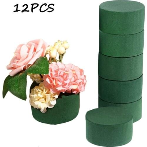 Artificial Flowers 12PCS Floral Foam Bricks Wedding Flower Holder Flower Packing Arranging Flowers Florist Supplies Home Decor