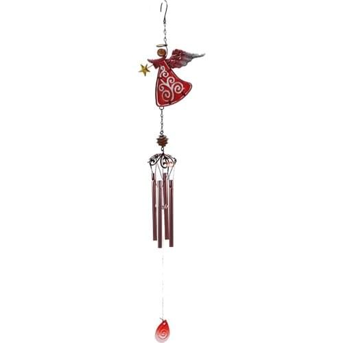 Decorations Wind Chime Decorative Unique Angle Pattern Design Metal Outdoor Angel Wind-bell for Outdoor 2021 wall decor
