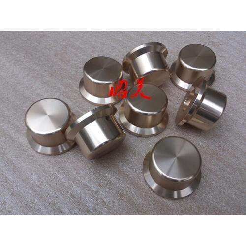 Diameter 44mm Shank Diameter 35mm Height 25mm Knob Aluminum Solid Volume Potentiometer Audio Amplifier Knob HIFI