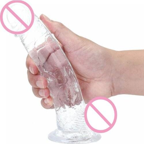 Suction Cup Realistic Dildo Cock Fake Jelly Huge Cheap Big Penis Butt Plug Anal Massage Simulation Female Sex Toys For Women Men