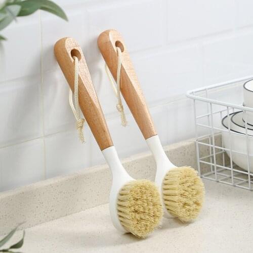 Kitchen Cleaning Pot Brush Long Handle Pot Cleaning Brush Washing Dishes Pot Supplies Tools