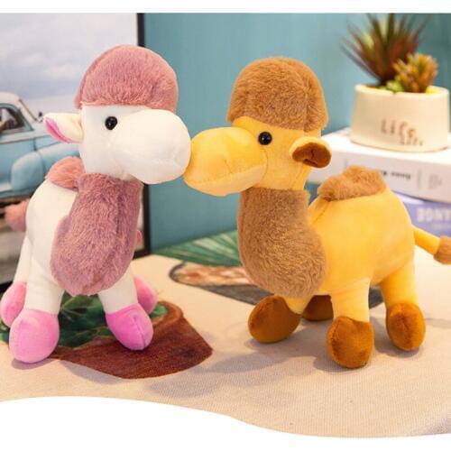 2 Colors Camel Animal Dolls 25CM Cartoon Plush Toys Children Soft PP Cotton Kids As Birthday Christmas Gift