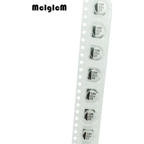 10pcs 100UF 35V 6.3mm*7.7mm SMD electrolytic capacitor