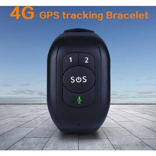 Multi-terminal Monitor V48 4G Full Netcom GPS tracking Bracelet Talking Clock IP67 Waterproof Protruding Button Model HR and BP