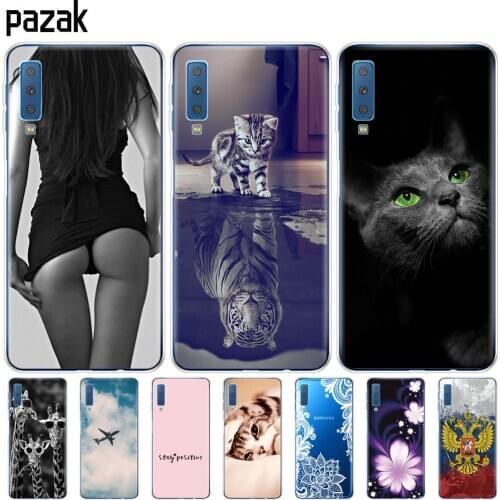 Soft Cases For Samsung Galaxy A7 2018 Phone Cover Silicone Printing Back Case Cover For Samsung A7 2018 A750 A750F 6.0 Inch