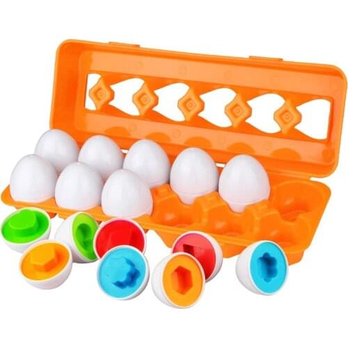 FBIL-Toddler Eggs Set Toys for 1 2 3 Years Old Boys Girls Colour Sorting Educational Toys Colour Matching Egg Toys for Kids