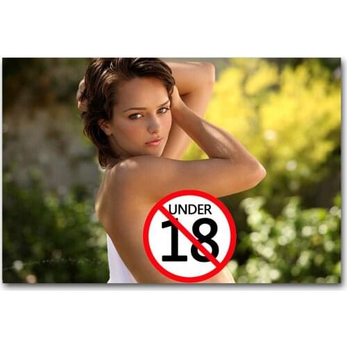 Wall Art Posters Sexy Model Beautiful Girl Photo Canvas Printed Paintings For Living Room Decor