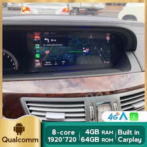 NAVITREE Android 10.0 Car Navigation GPS For Mercedes Benz S-Class W221 S250 S280 S320 S350 S400 S500 S600 S63 SG5 AMG 2006-2013