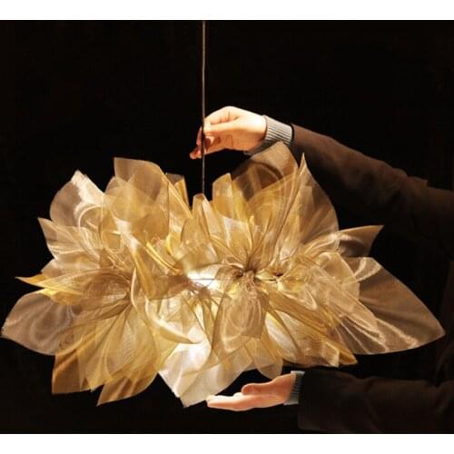 Nordic Organza Creative Design Pendant Lights Modern Home Living Room Decoration Lamp Bedroom Cafe Bar LED Hanging Light Fixture
