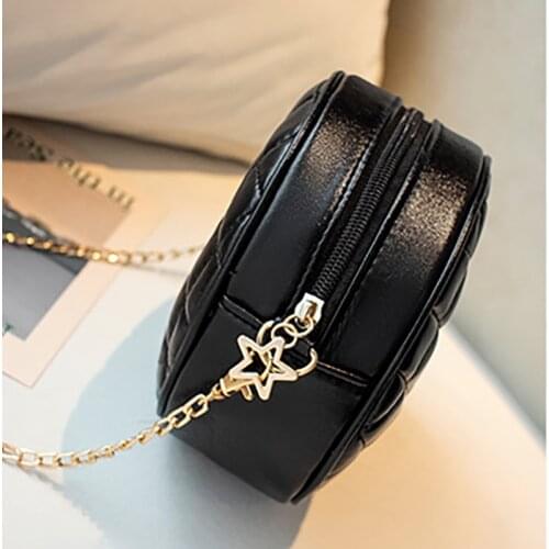 New small round bag rhomboid bag ladies 2021 new fashion chain bag embroidery thread female bag mobile phone bag diagonal bag