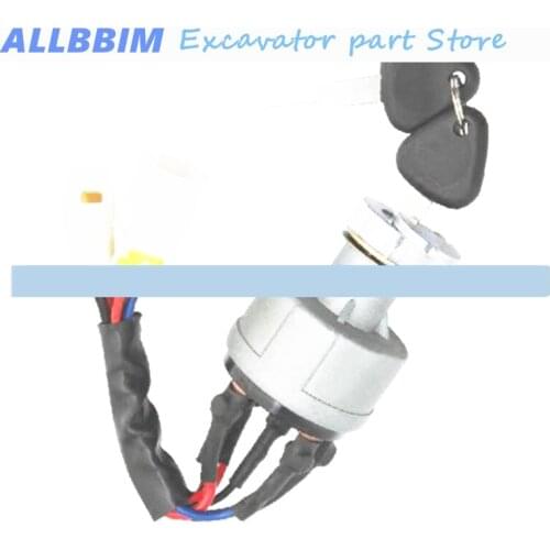 For Volvo Key ignition switch Start switch EC55/60/120/210/240/290 high-quality excavator accessories free shipping