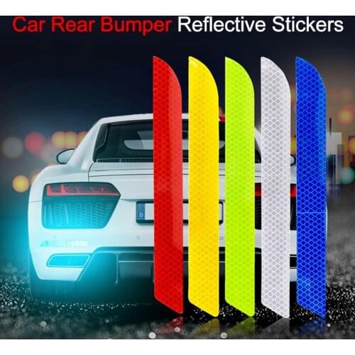 Car Body Reflective Stickers, Rear Bumper Reflective Film, Fog Lights Changed To Decorative Anti-collision Warning Stickers