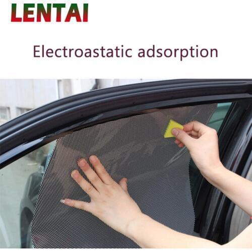LENTAI 1PC Car Window shade cover Static electricity stickers For BMW Toyota Ford Renault Opel Kia Honda Mercedes Mazda Peugeot