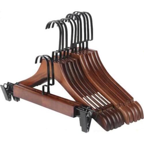 10Pcs Lot Vintage Clothes Hangers Wood Clothing Made Of Solid Wood Mens And Womens Clothes Racks