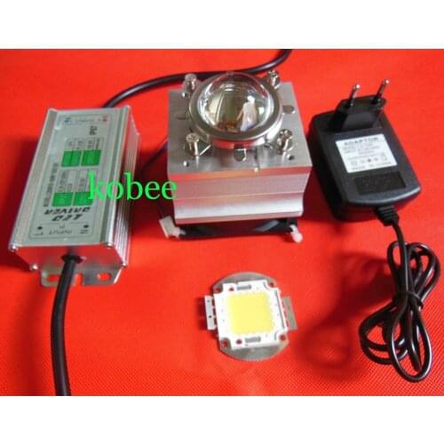 100w high power led +100W Waterproof LED driver+ heatsink+ Lens with Reflector Collimator