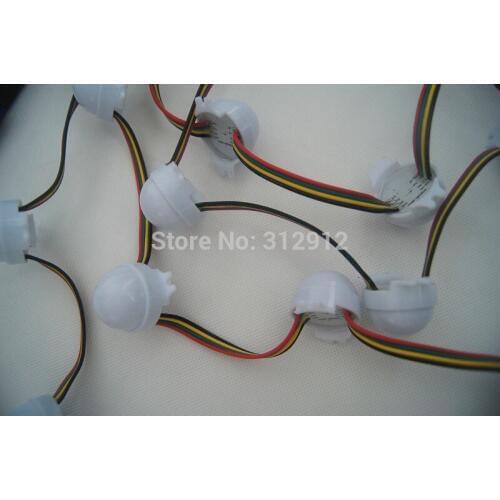 20pcs DC12V WS2801 LED smart module;30mm diameter round type;3pcs 5050 smd;0.72W