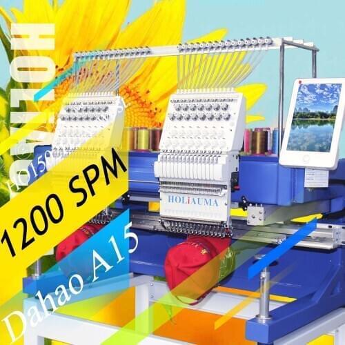 3 Years Quality Warranty!Happy 2 Heads Price Flat Garment Towel Bag T-Shirt Hat Computer Embroidery Machine Sale Wholesale Price