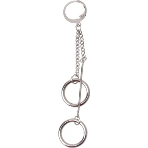 5Pcs Titanium Steel KPOP Boy Album Tassel Chain Drop Earrings Kit Korean Jewelry J60E