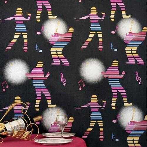 Beibehang Personality KTV Fashion Decor Wallpaper Wall Bar Night Concert Youth Ballroom Disco Gold Foil Wallpaper