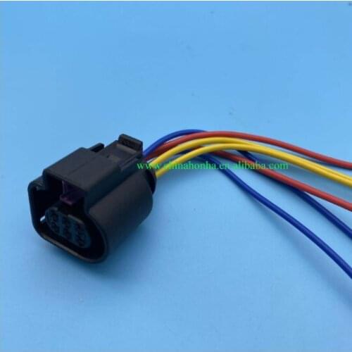 Free shipping 6 Pin Auto Waterproof LSU 4.9 Wide Band Oxygen Sensor Connector Throttle Plug wire harness 1928404669 4H0973713